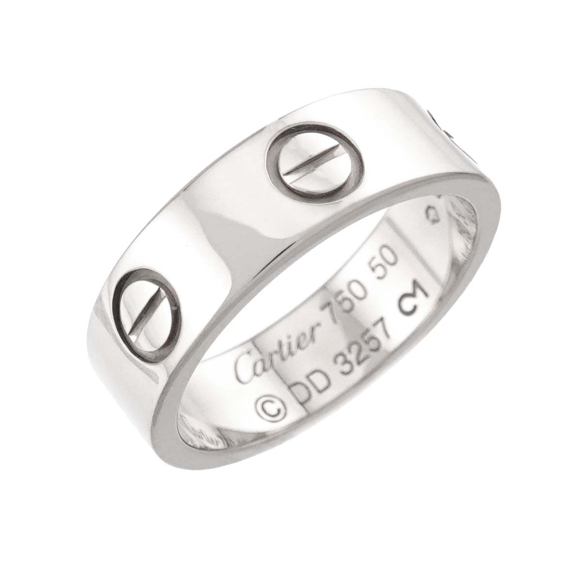 Love Ring 18K White Gold 750 size50 5-5.25(US)