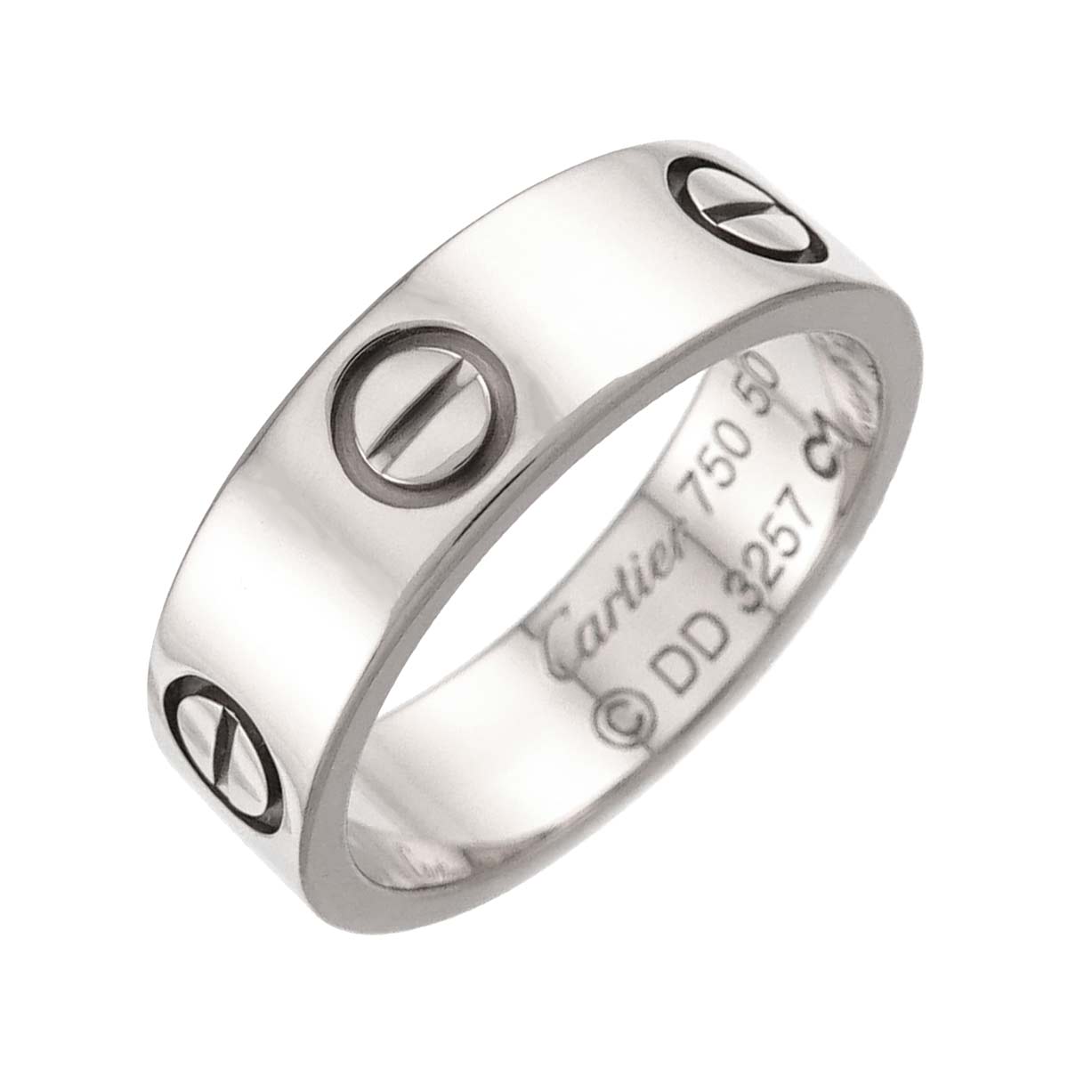 Love Ring 18K White Gold 750 size50 5-5.25(US)