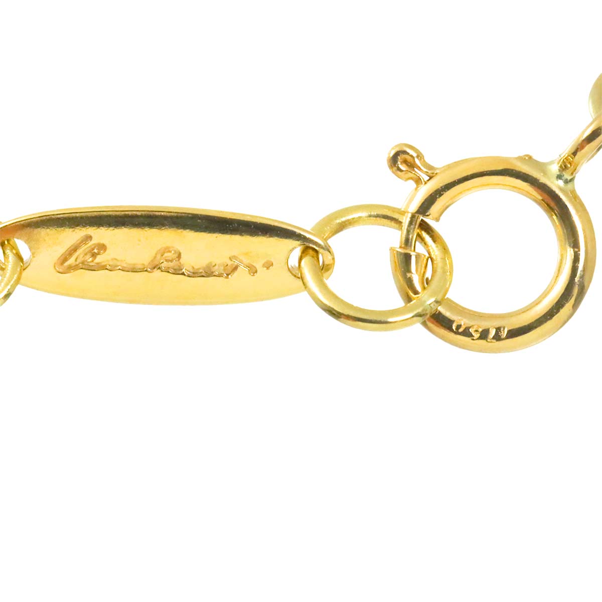 Open Heart Necklace 18K Yellow Gold 750