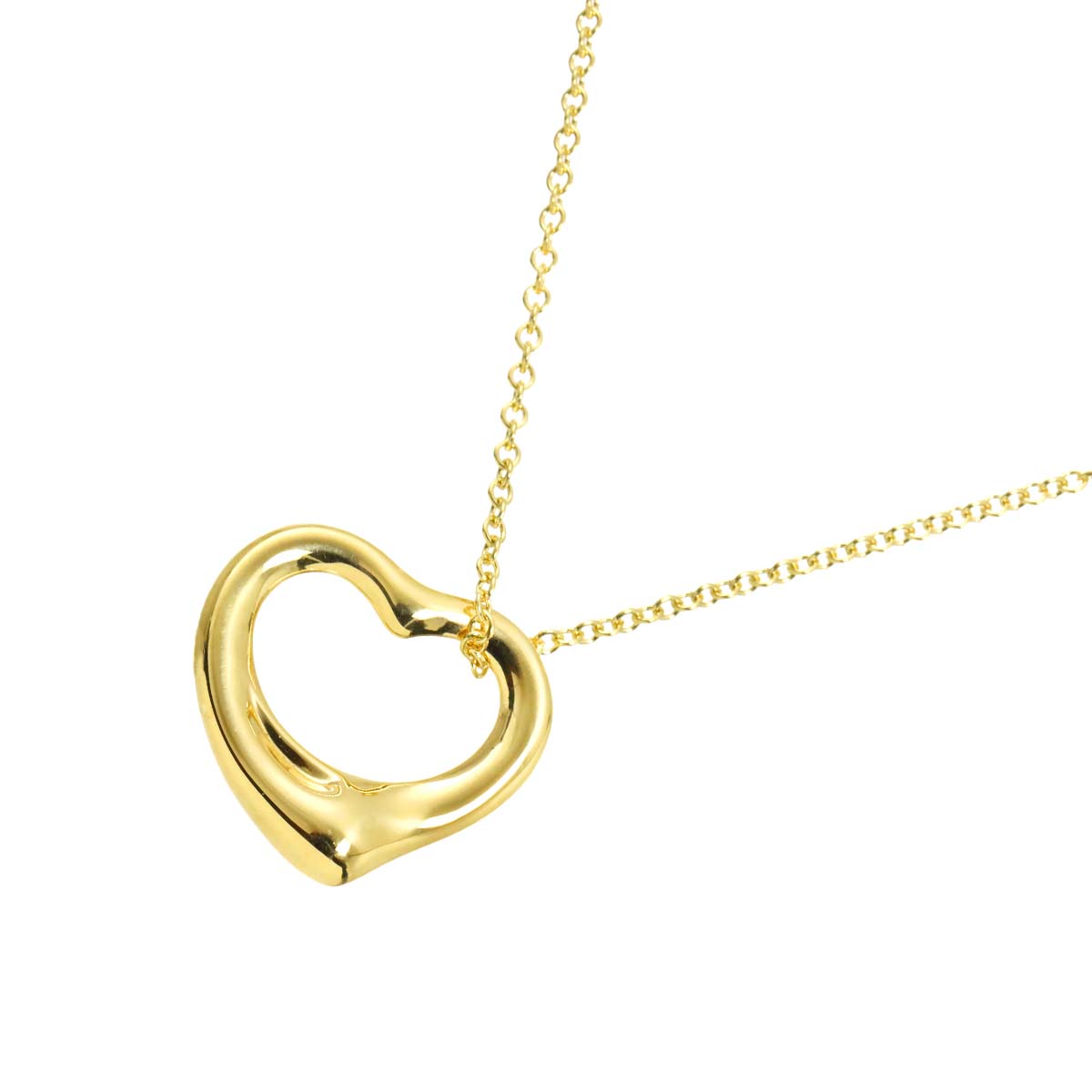 Open Heart Necklace 18K Yellow Gold 750
