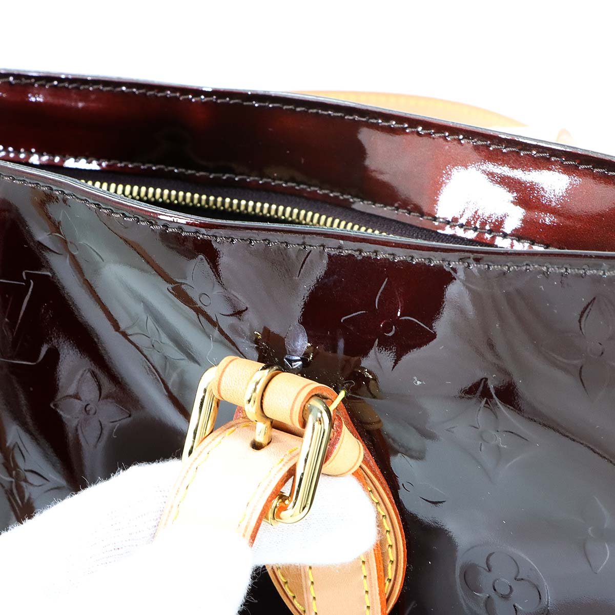 Monogram Vernis Brentwood Tote Bag Amarante M91994