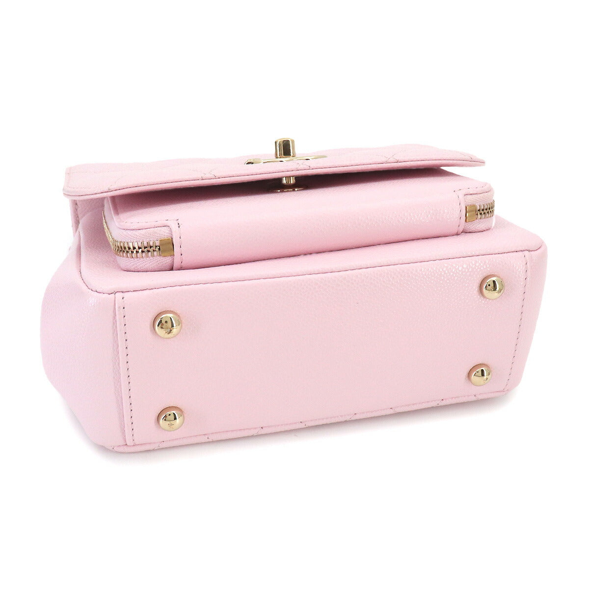 Matelasse Business Affinity Hand Chain Shoulder Bag Pink A93749