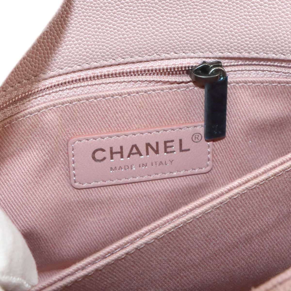 Matelasse Hand Shoulder Bag Leather Pink A92990 Purse