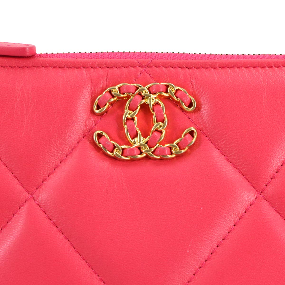 19 Pouch Leather Pink AP1059 Purse