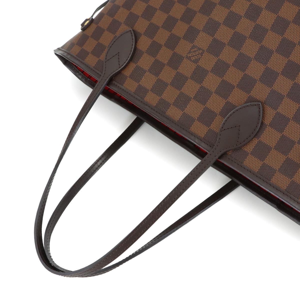 Damier Neverfull MM Tote Bag Ebene Cerise N41358 Purse