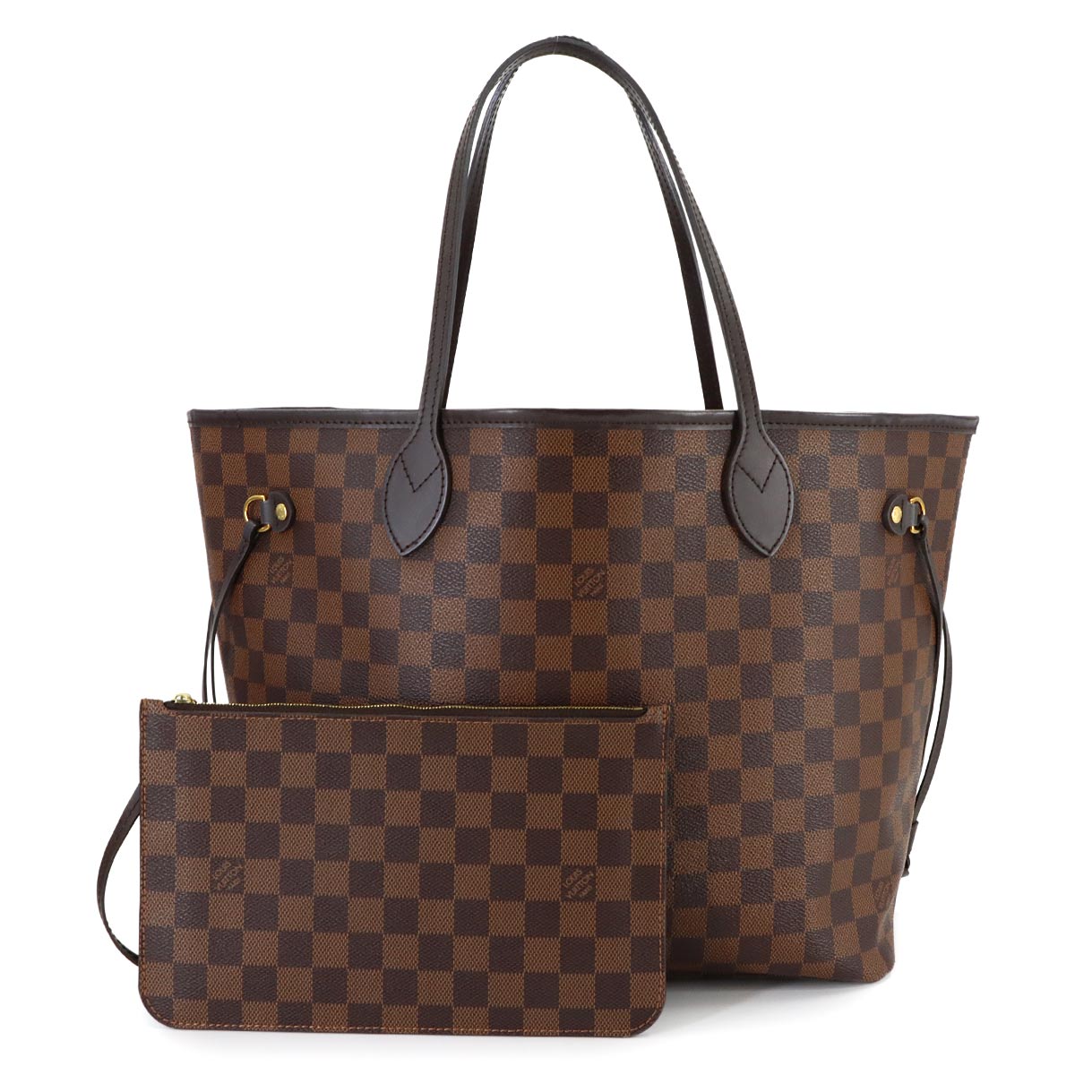 Damier Neverfull MM Tote Bag Ebene Cerise N41358 Purse