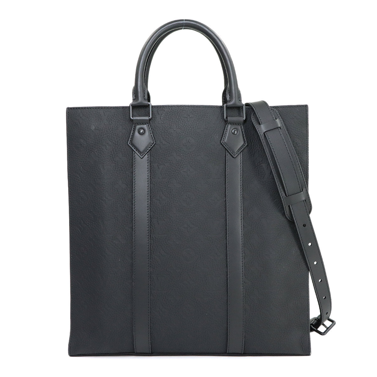 Monogram Taurillon Sac Plat 2way Tote Bag Leather M21866