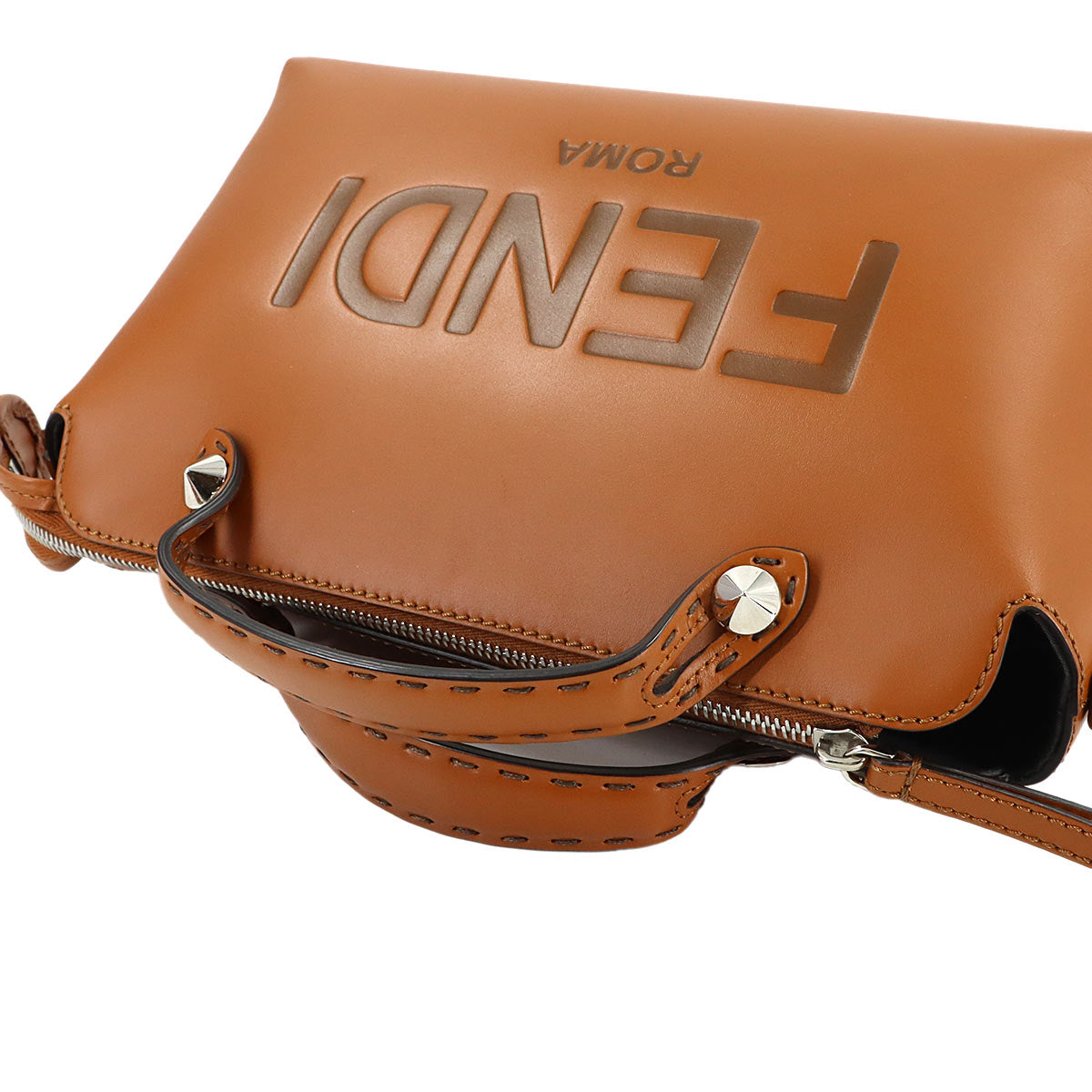 By The Way Medium 2way Hand Shoulder Bag Leather Brown 8BL146