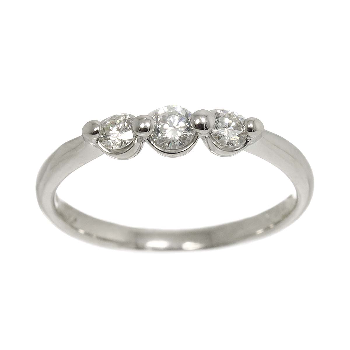 Diamond 0.30ct Ring Pt Platinum size6-6.25(US)