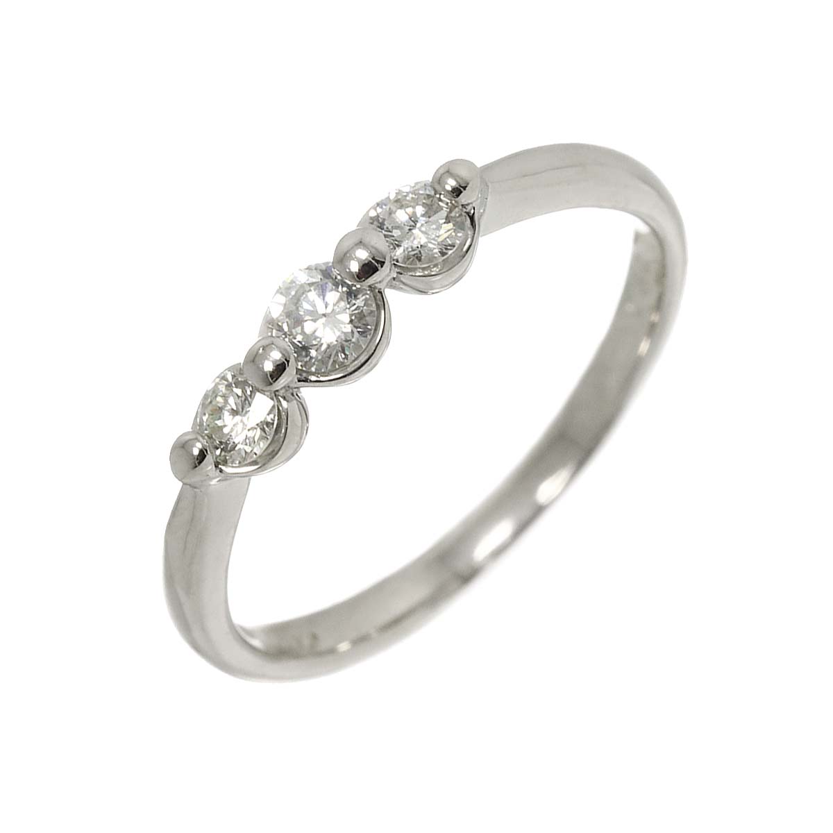 Diamond 0.30ct Ring Pt Platinum size6-6.25(US)