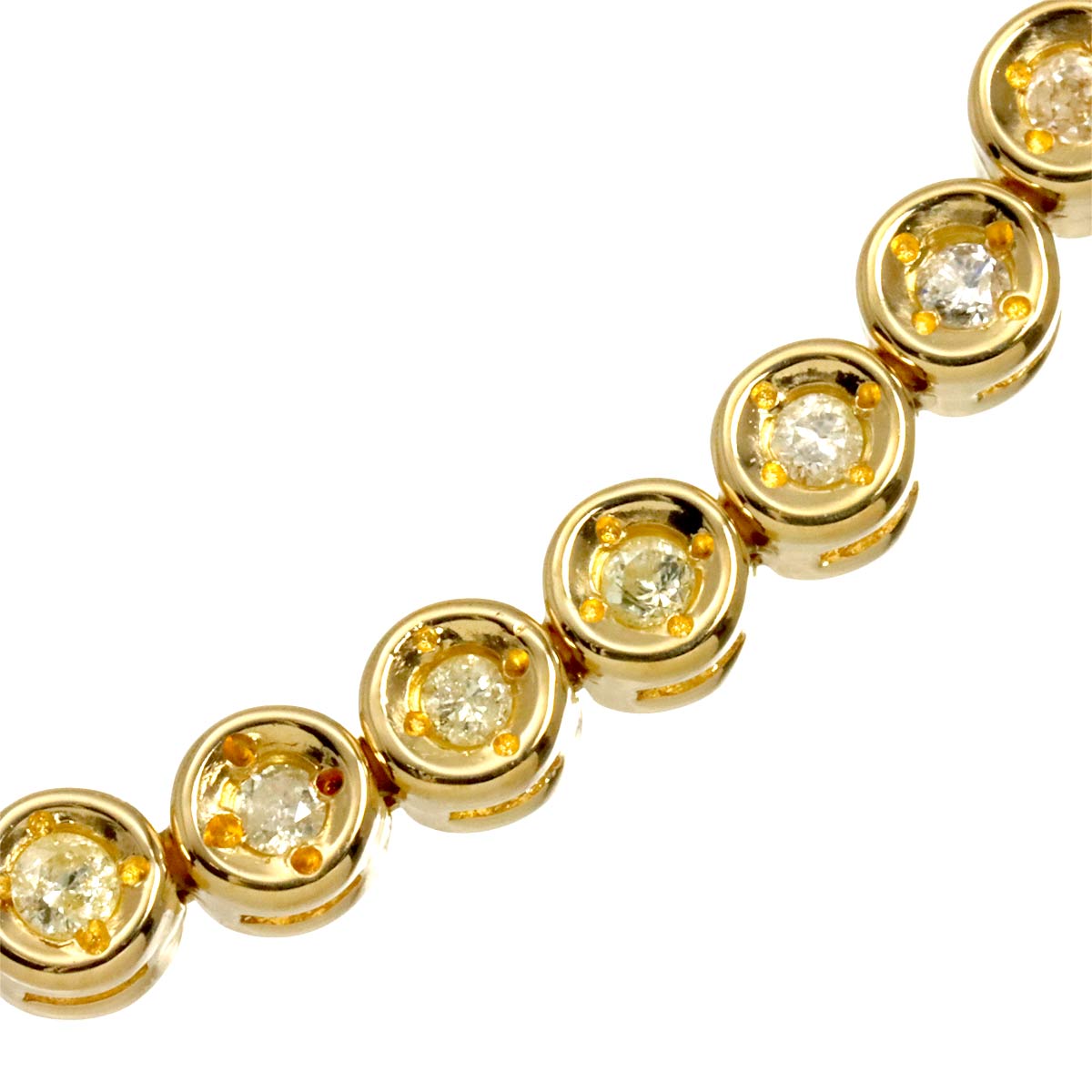 Diamond 1.01ct Bracelet K18 YG Yellow Gold 750