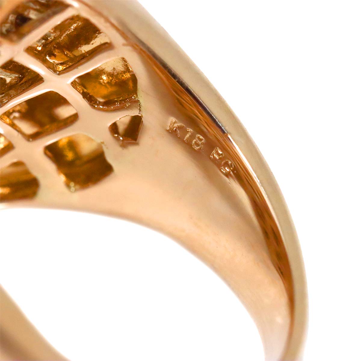 Diamond 2.44ct Ring 18K PG Pink Gold 750 size6-6.25