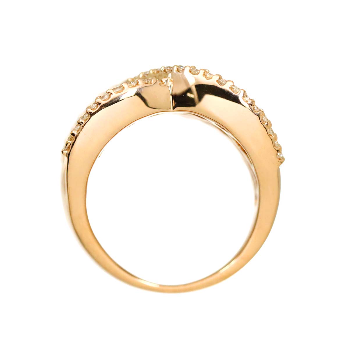 Diamond 2.44ct Ring 18K PG Pink Gold 750 size6-6.25