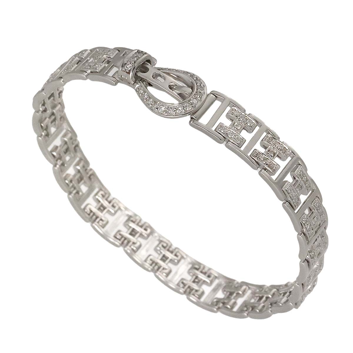 Diamond 1.25ct Bracelet 18K K18 WG White Gold 750