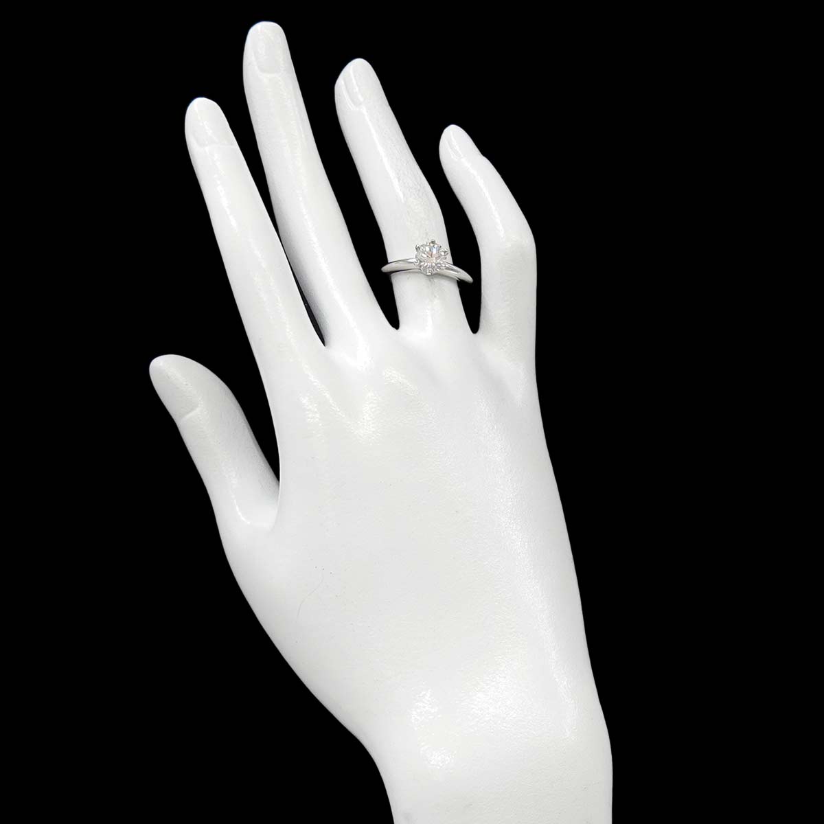 Diamond 1.05ct I/VS1/3EX Ring Pt Platinum Size5.25-5.5(US)