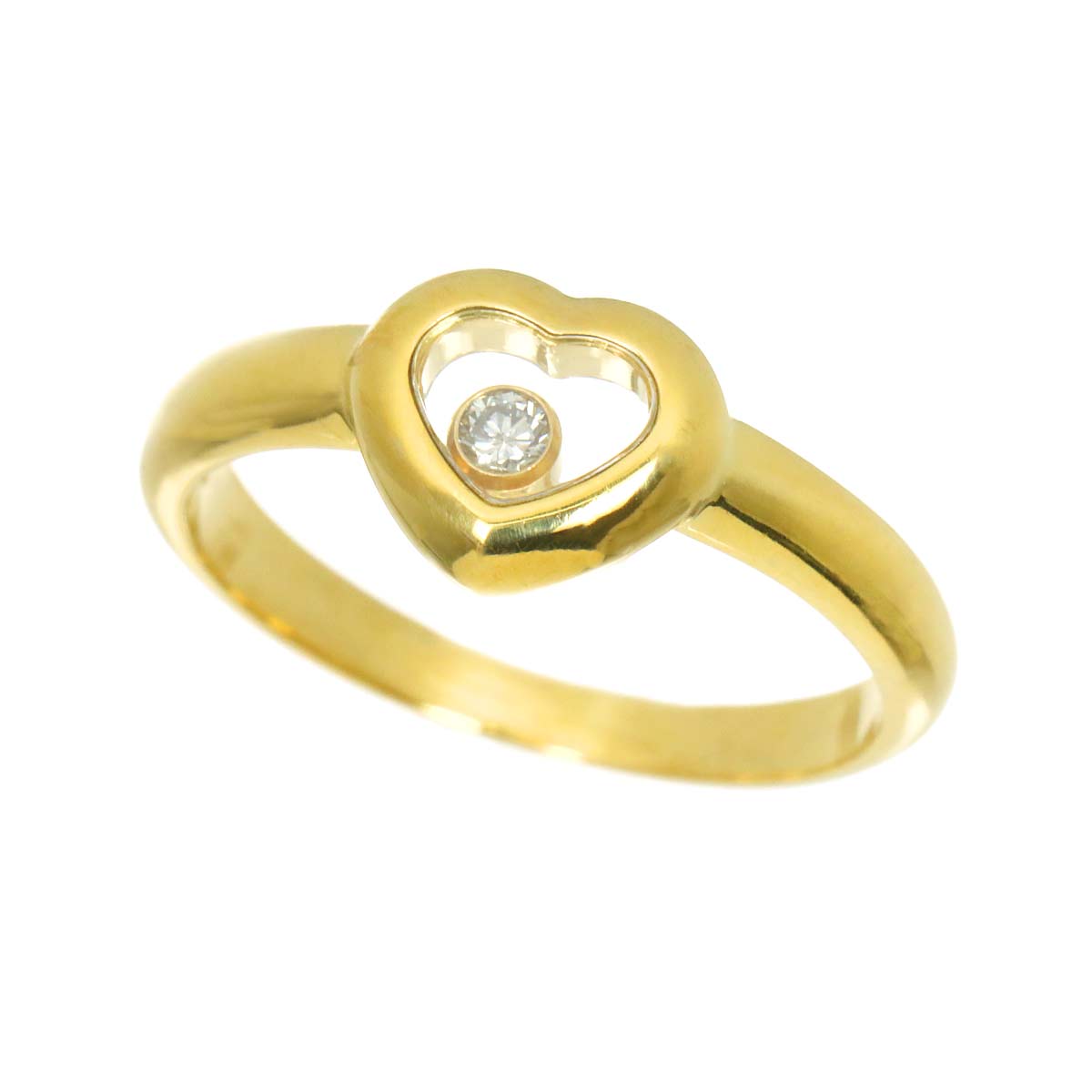 Happy Diamond Ring 18K YG 750 Size6.5-6.75(US)