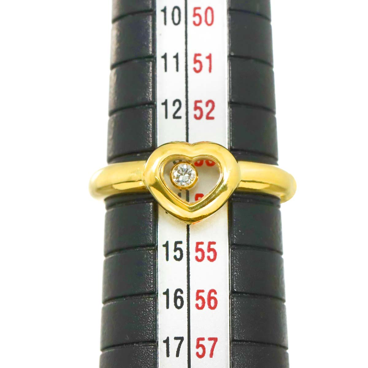 Happy Diamond Ring 18K YG 750 Size6.5-6.75(US)