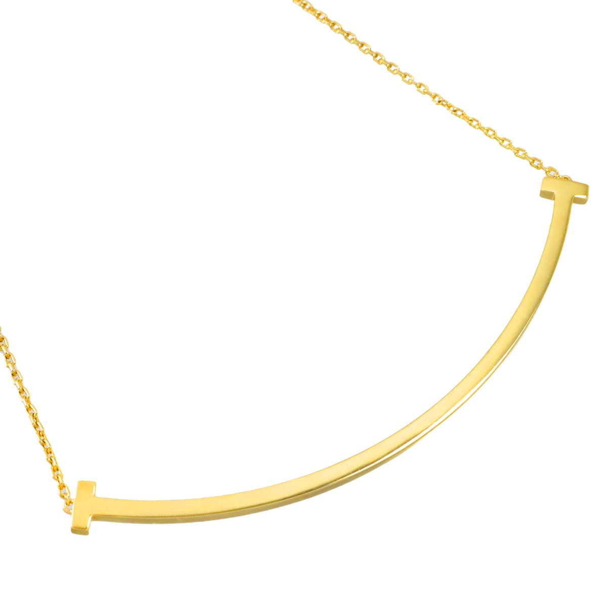 T Smile Large Necklace 18K Yellow Gold 750