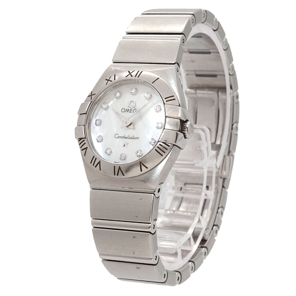 Constellation 123 10 24 60 55 001 12P Diamond White Shell Dial