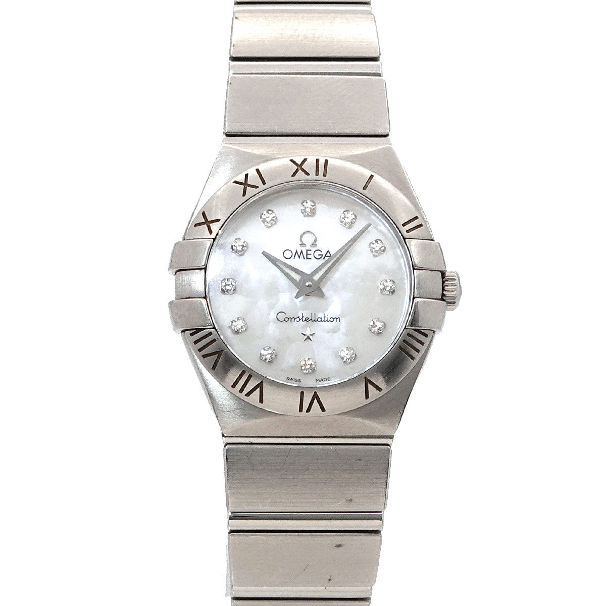 Constellation 123 10 24 60 55 001 12P Diamond White Shell Dial