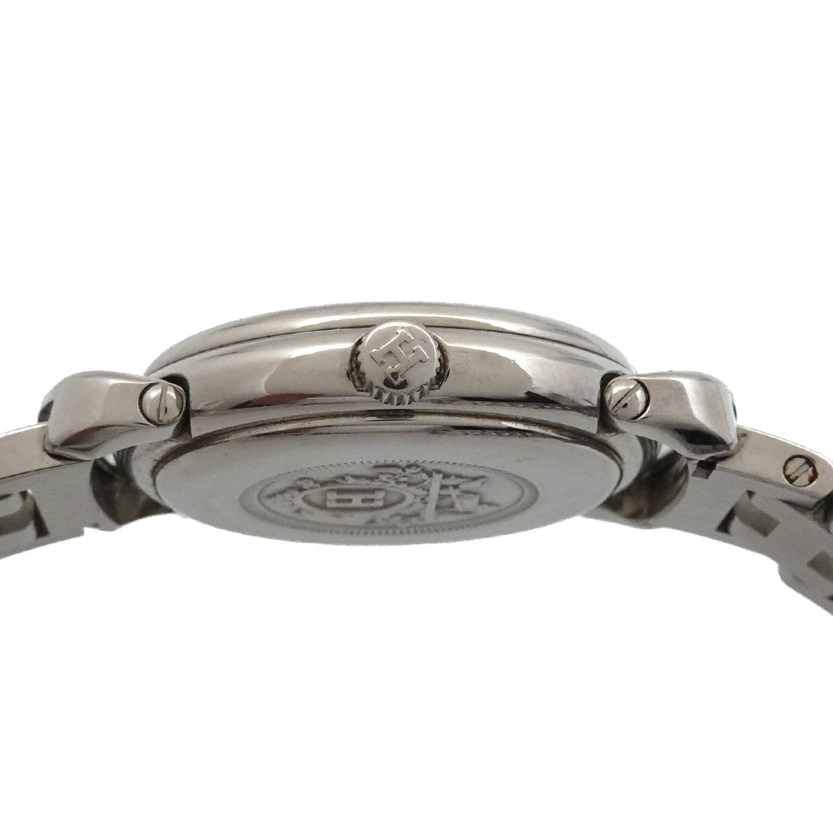 HERMES Pullman PU2 210 Date Quartz White Dial Ladies Watch