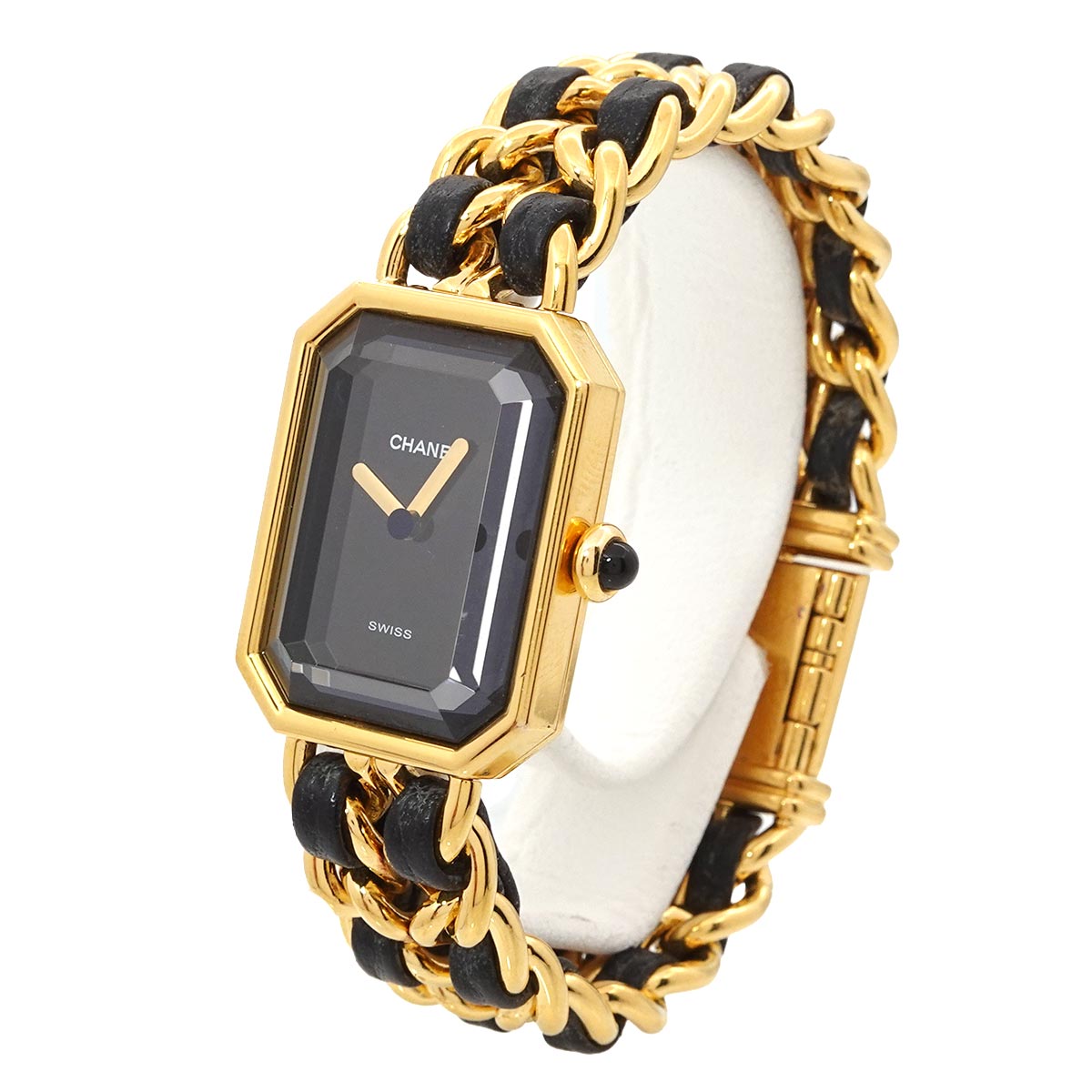 Premiere Size S H0001 Vintage Quartz Black Dial Ladies Watch
