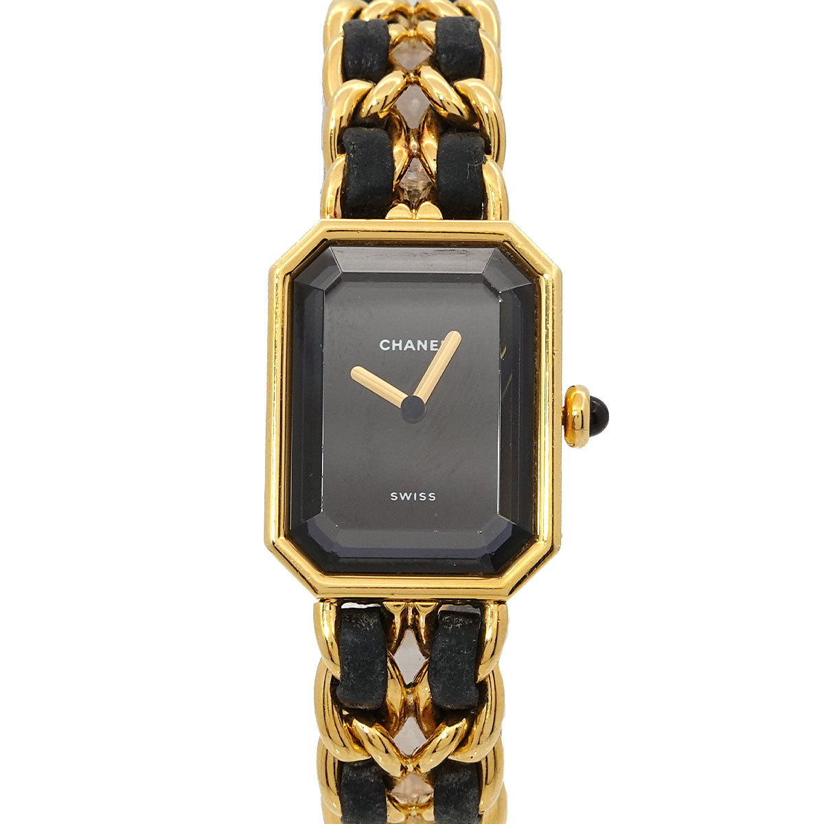 Premiere Size M H0001 Vintage Quartz Black Dial Ladies Watch