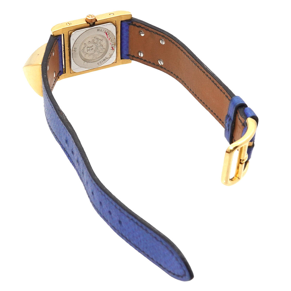 Medor Vintage pyramid Gold studs Quartz White Dial Ladies