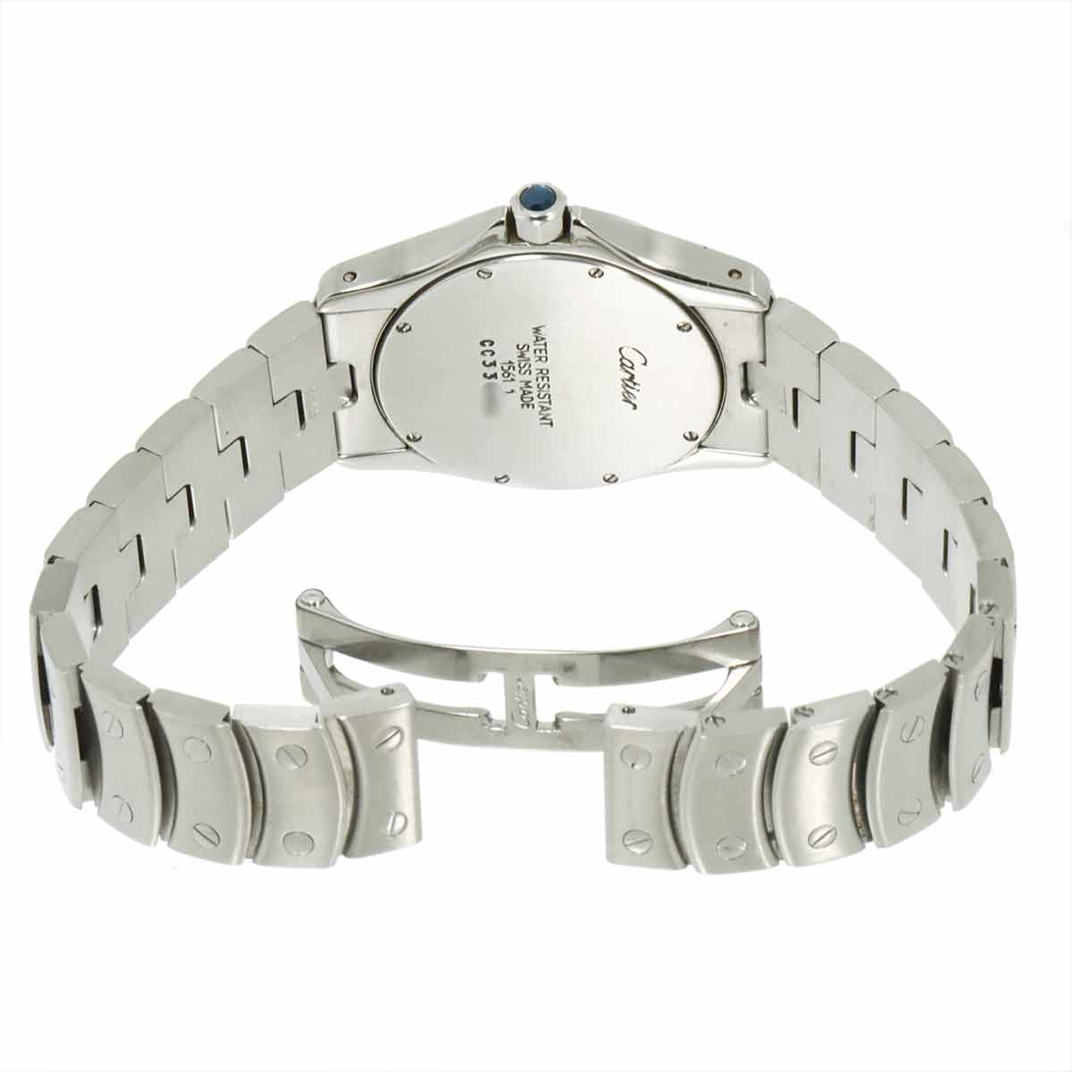 Santos Rond MM W20027K1 White Dial Quartz Boys Wrist Watch