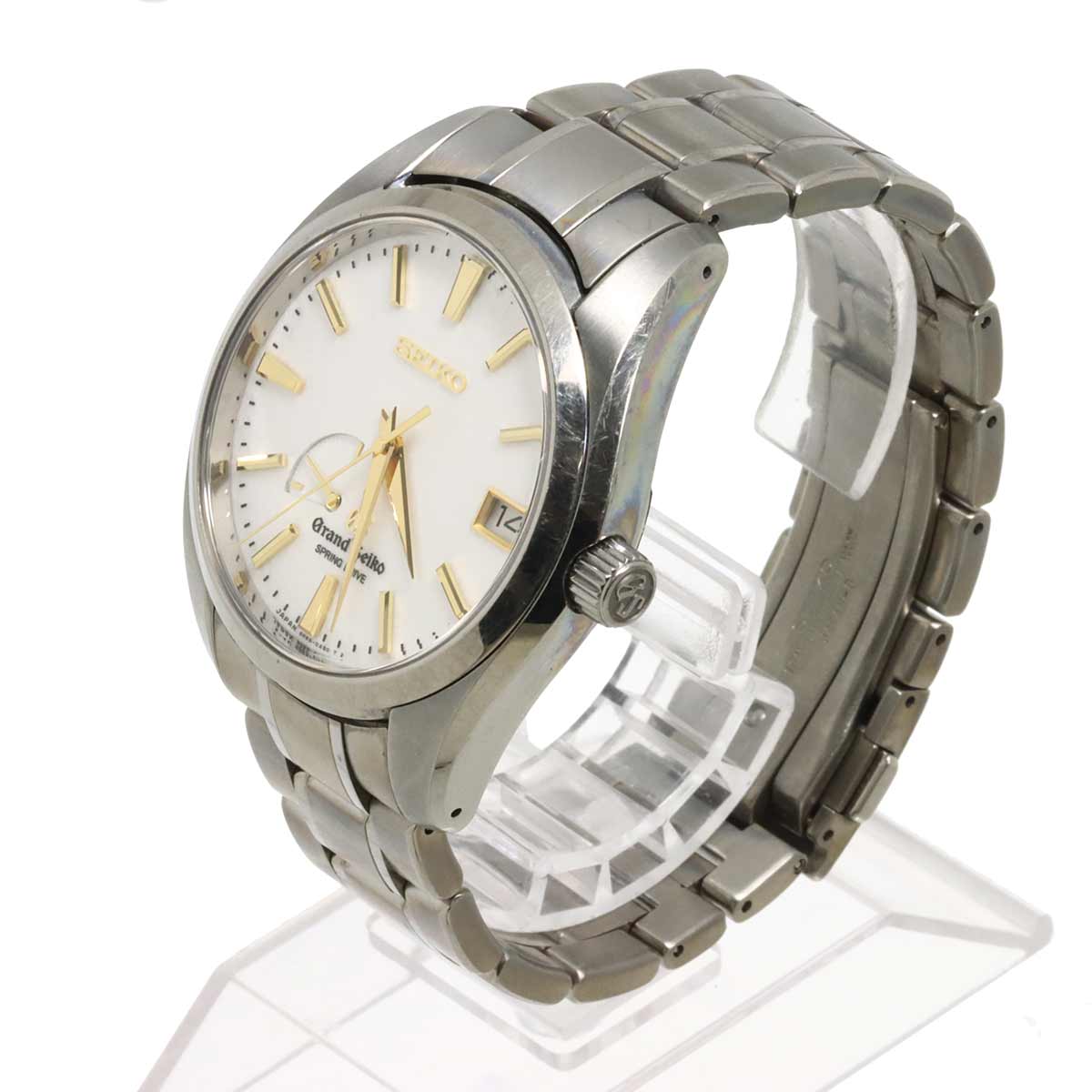 GRAND SEIKO Spring Drive SBGA059 White Dial Mens Watch