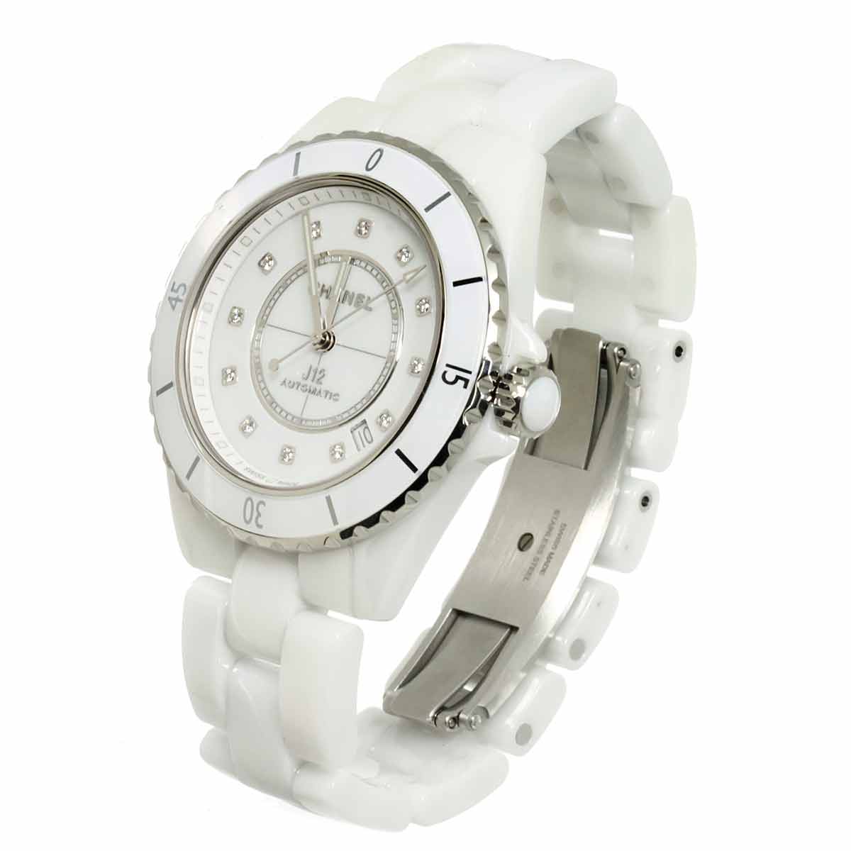 J12 H5705 Date Automatic White Dial Mens Watch