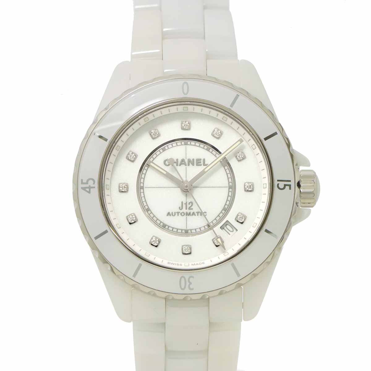 J12 H5705 Date Automatic White Dial Mens Watch