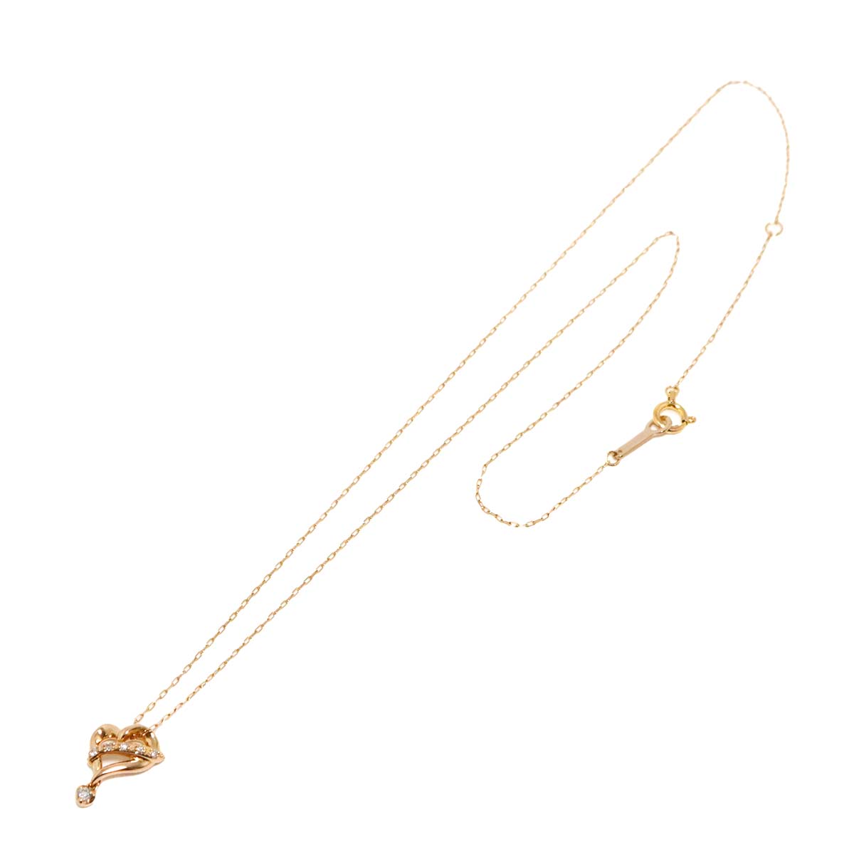 Diamond Necklace 18K Pink Gold 750