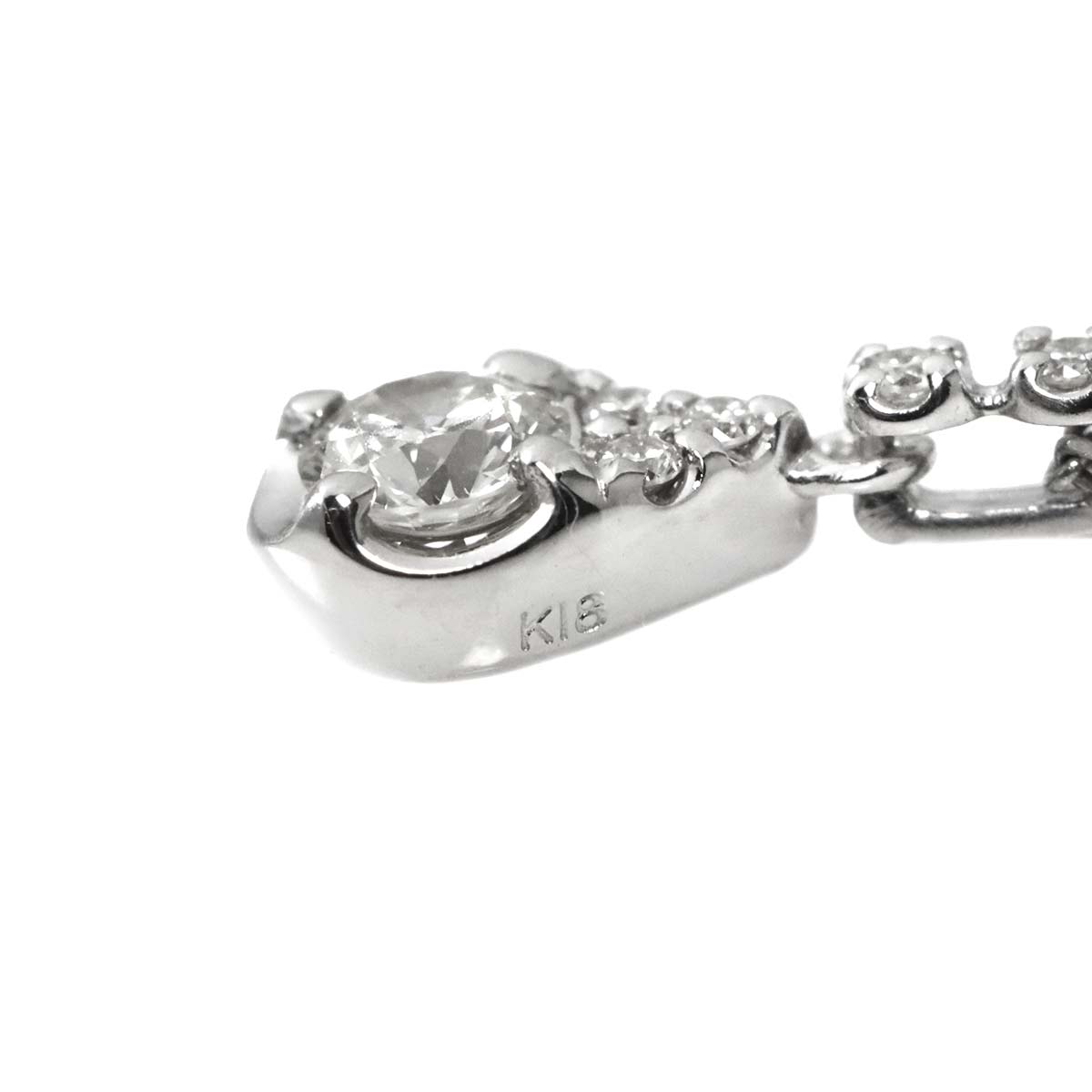 Diamond Necklace 18K WG 750