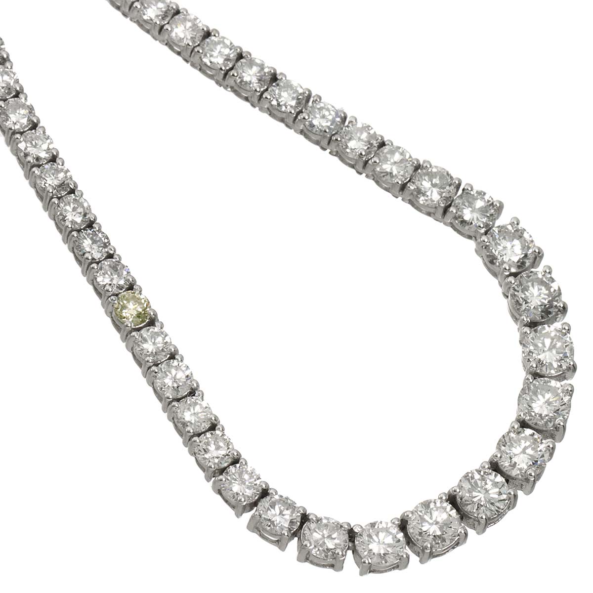 Diamond 11.63ct Necklace 18K WG White Gold 750