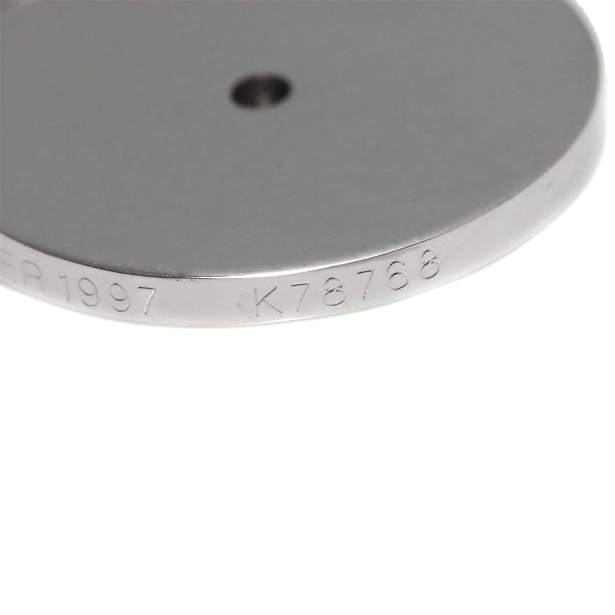 Love Medal Diamond Pendant Top Charm 18K White Gold 750