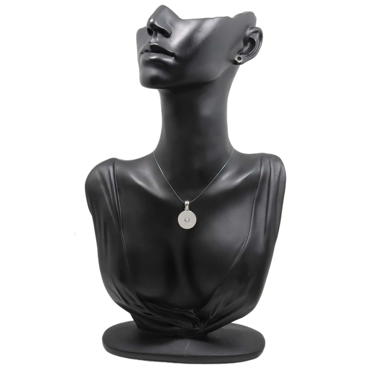 Love Medal Diamond Pendant Top Charm 18K White Gold 750