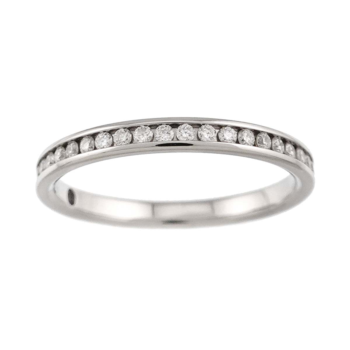 Half Diamond 0.12ct Ring Pt Platinum Size4(US)