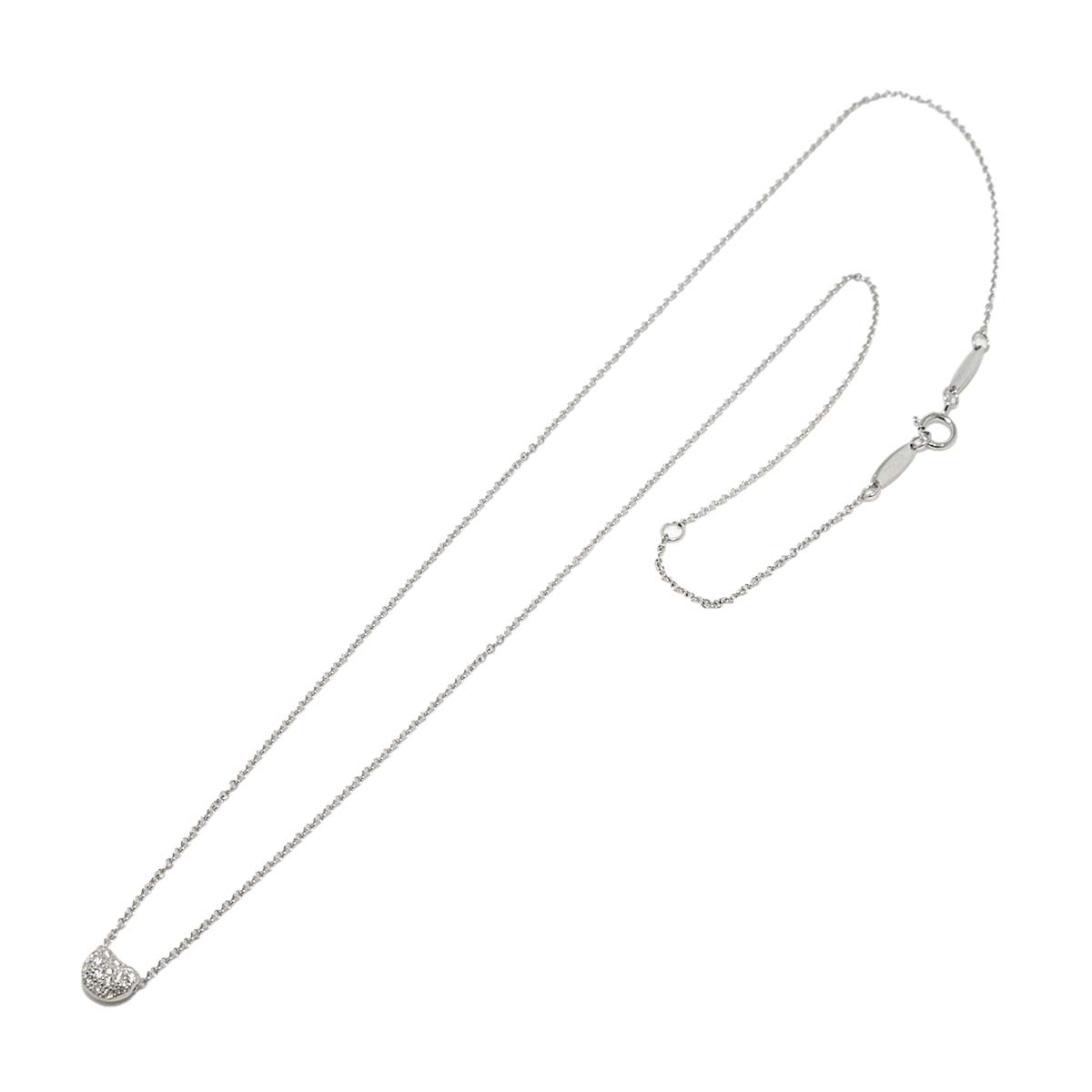 Bean Diamond Necklace Platinum