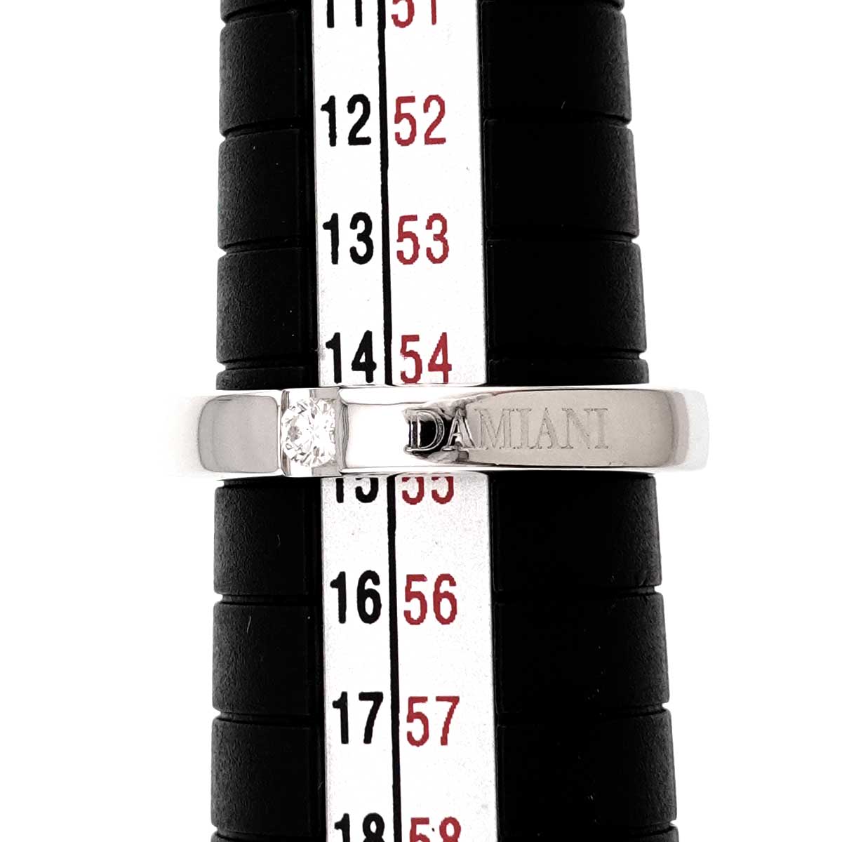 LE FEDI Diamond Ring 18K White Gold 750 size7.25(US)