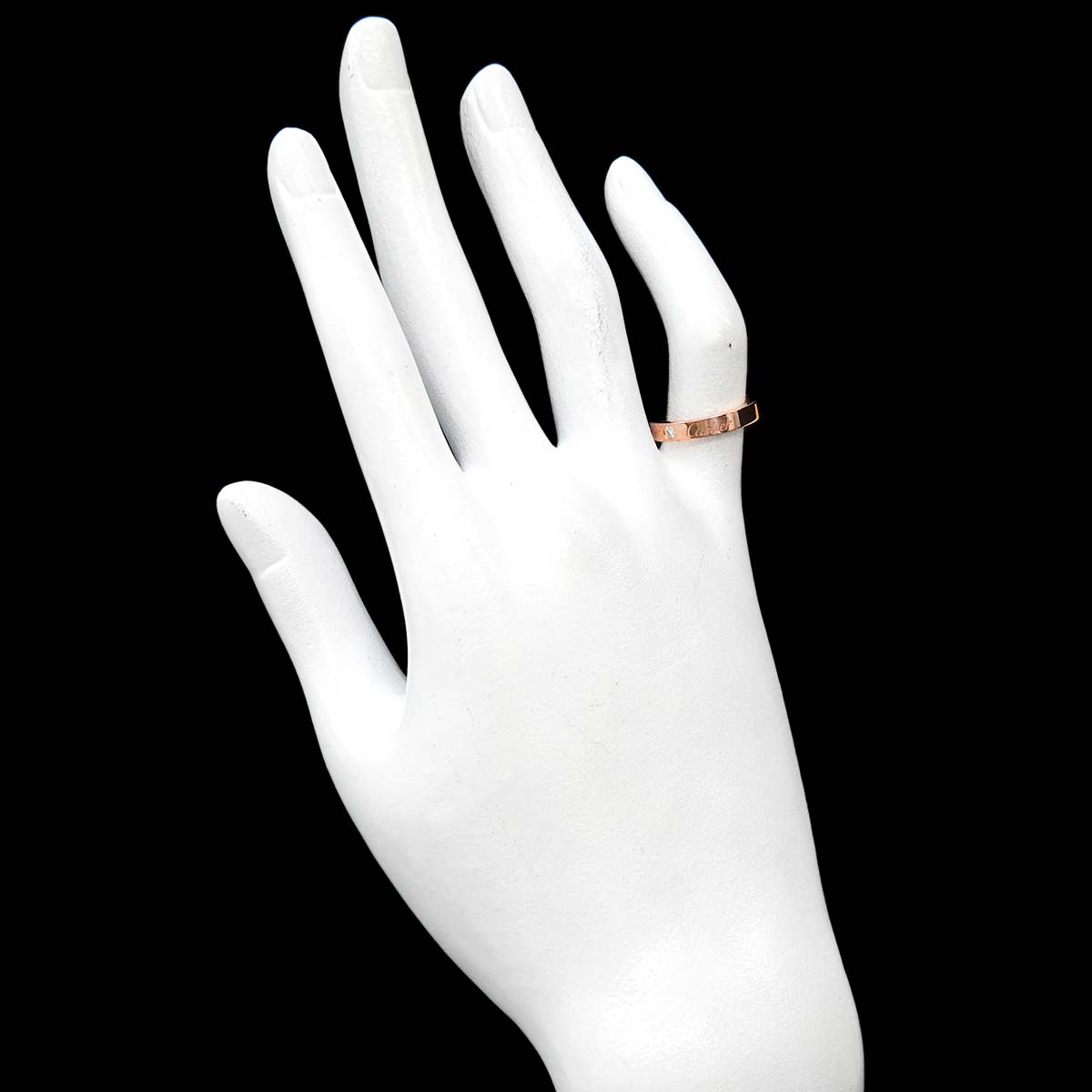 C de Diamond Ring 18K Pink Gold 750 Size48 4.5(US)