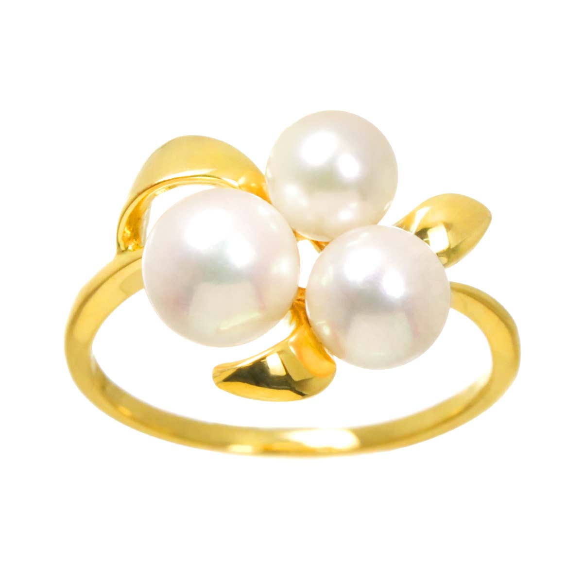 Akoya Pearl 5.9-4.9mm Ring 18K YG 750 size4.5(US) 90317598