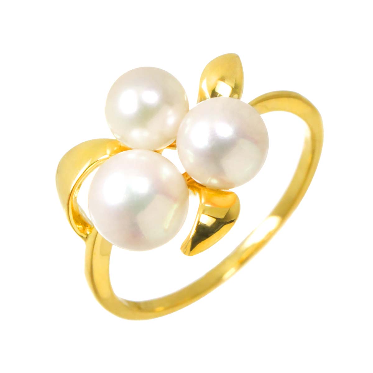 Akoya Pearl 5.9-4.9mm Ring 18K YG 750 size4.5(US) 90317598