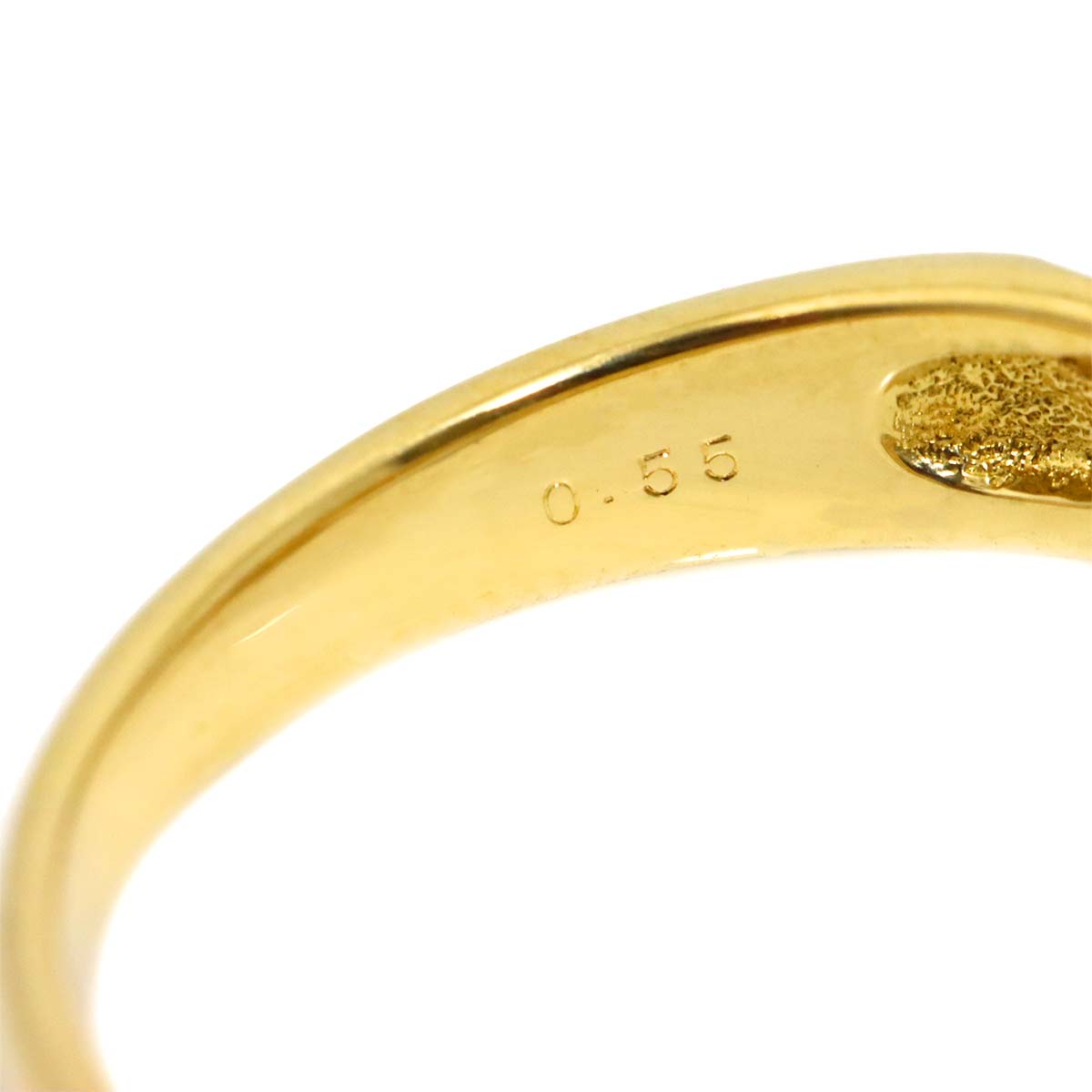 Diamond 0.55ct Ring 18K YG 750 Size8.25(US)