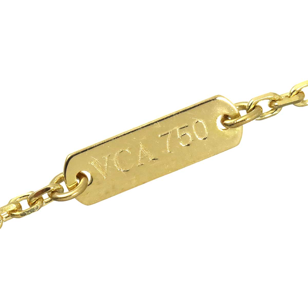 Vintage Alhambra MOP Necklace 18K YG 750