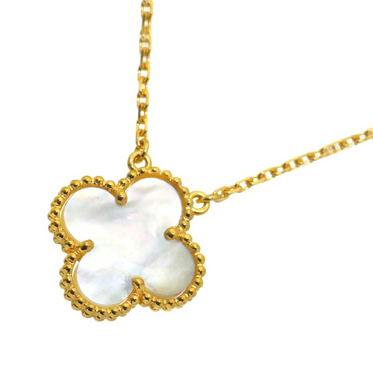 Vintage Alhambra MOP Necklace 18K YG 750