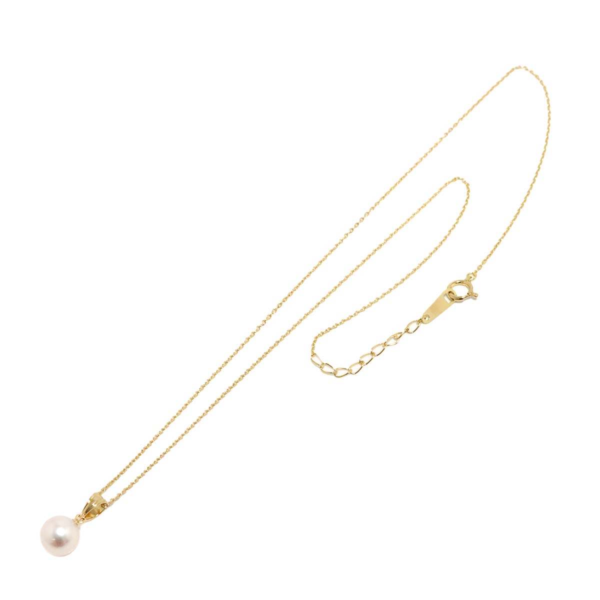 Akoya Pearl 7.7mm Necklace 18K YG 750