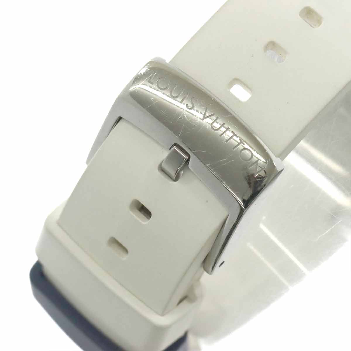 Tambour Q113C Diamond Date White Dial Mens Watch