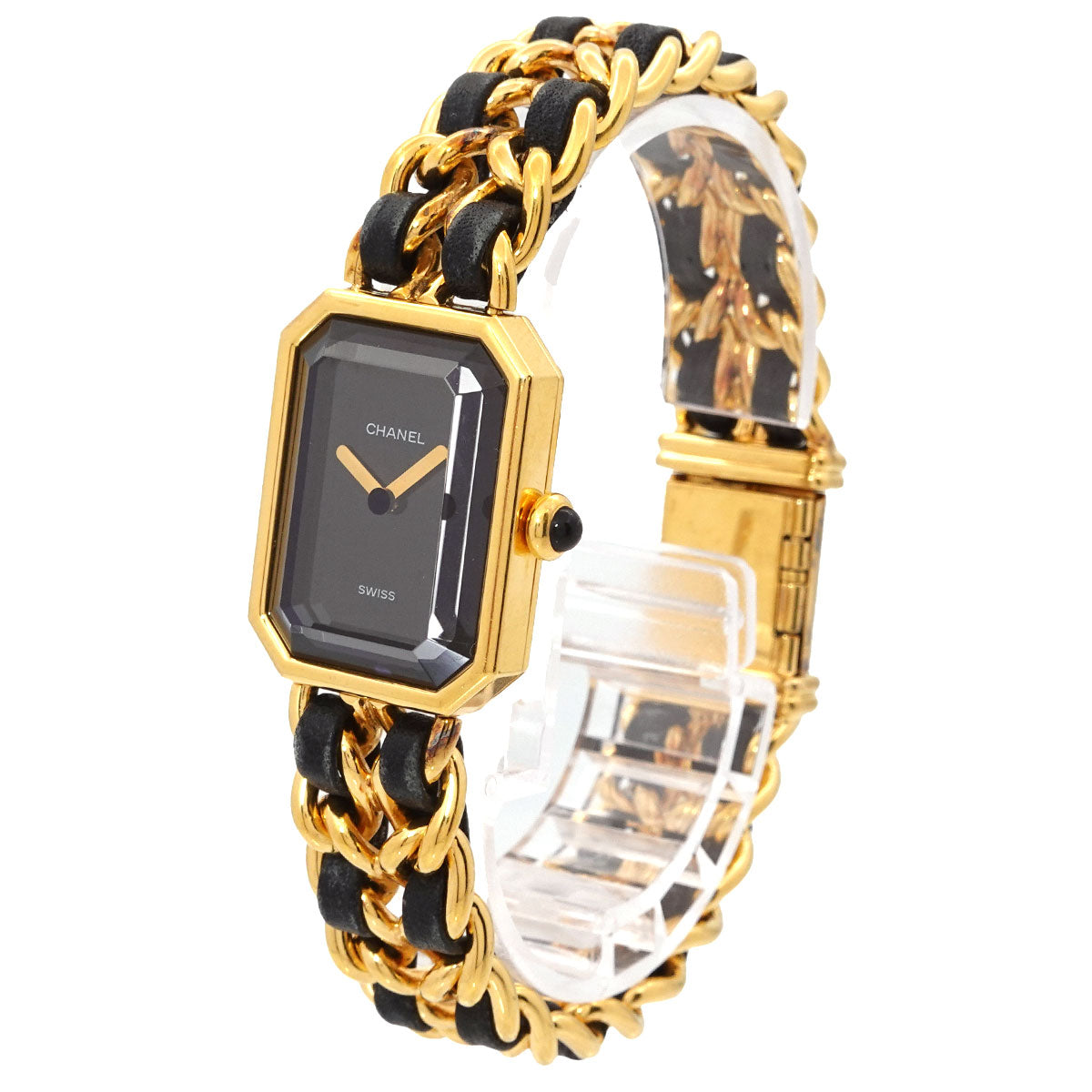 Premiere Size XL H0001 Vintage Quartz Black Dial Ladies Watch