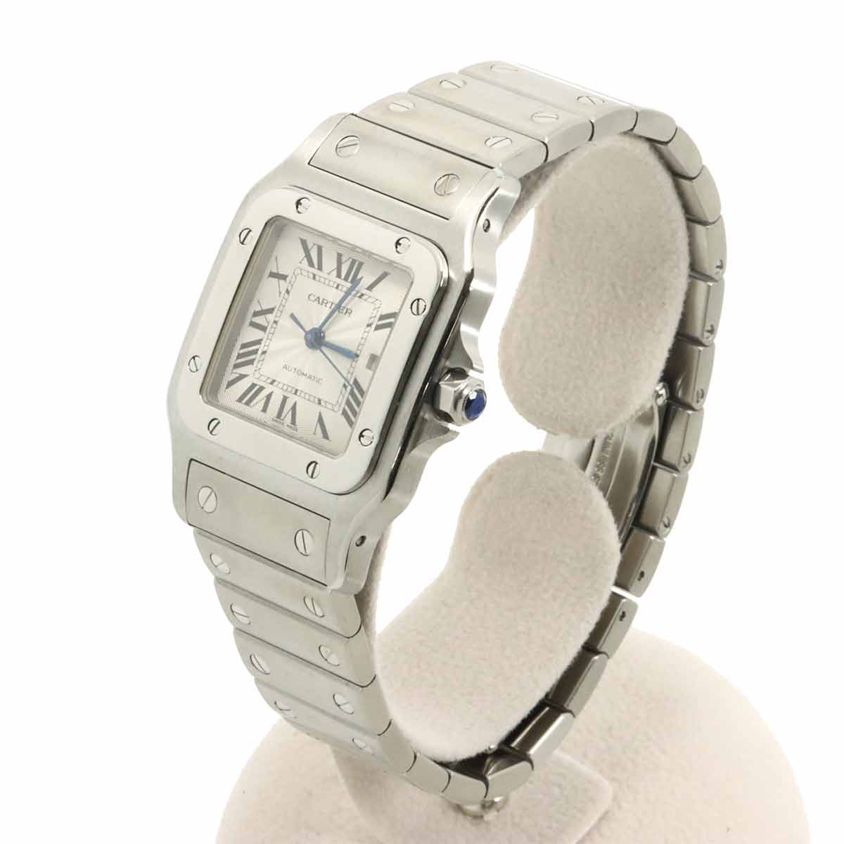Santos Galbee LM W20055D6 Date Silver Dial Mens Watch